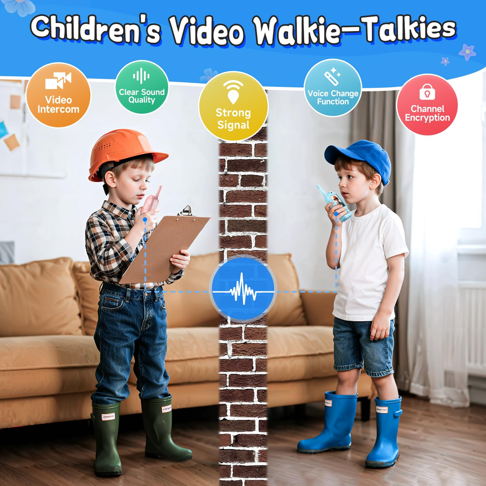 🎄🎁 2025 Christmas Surprise Gift:Video Walkie Talkies for Kids(2 Pack)