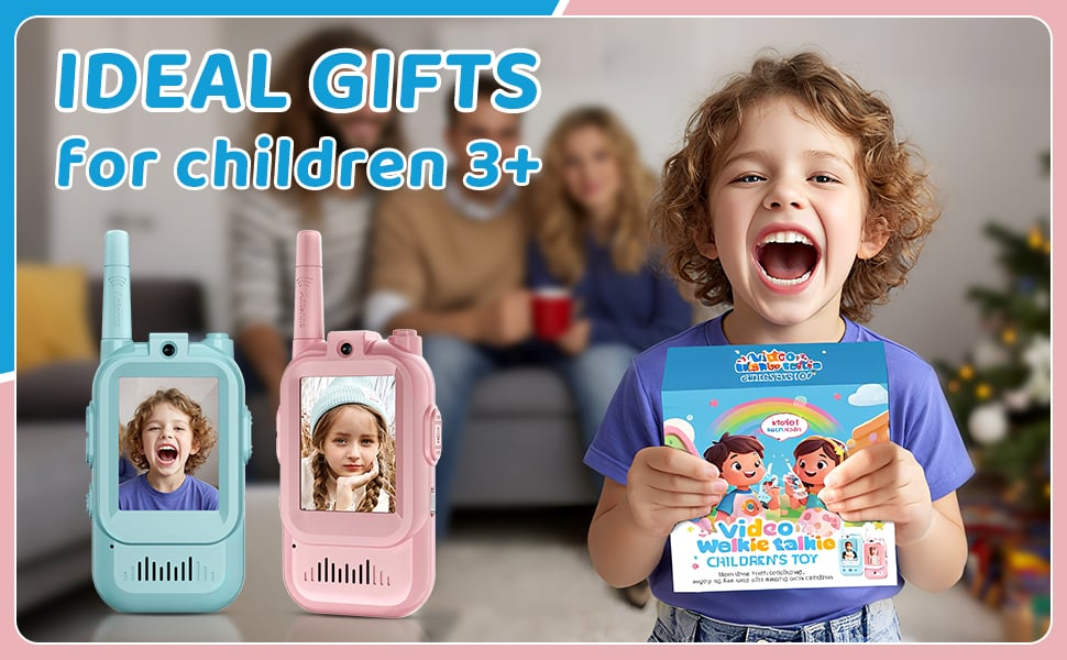 🎄🎁 2025 Christmas Surprise Gift:Video Walkie Talkies for Kids(2 Pack)