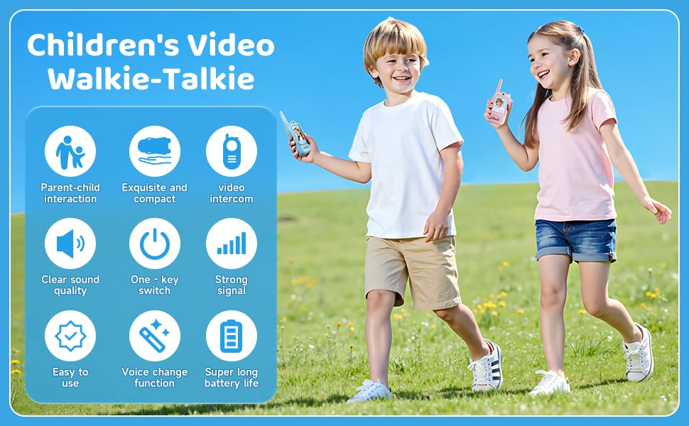 🎄🎁 2025 Christmas Surprise Gift:Video Walkie Talkies for Kids(2 Pack)